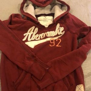 Abercrombie & Fitch maroon hoodie